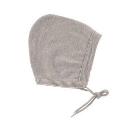 Knitted Cap Babymütze grey