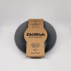 ChilDish Bio Kindergeschirr Schüssel klein aus nachwachsenden Rohstoffen - ohne Chemie - grau