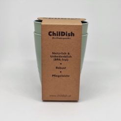 ChilDish Bio Kindergeschirr Becher aus nachwachsenden Rohstoffen - ohne Chemie - Sage Green Salbei